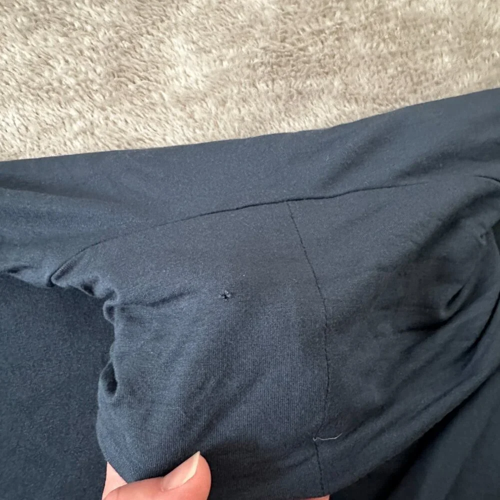 Eileen Fisher Blue Oversized Turtleneck Shirt Blouse LARGE Women's - Picture 4 of 7